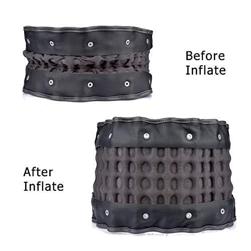 HailiCare Physio Decompression Back Belt Back Brace Back Pain Lower Lumbar Support Back Massage, one Size for 29inches to 49 inches Waists (Black)