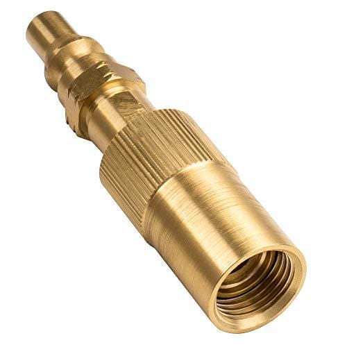 SHINESTAR 12ft Low Pressure RV Propane Quick Connect Hose and Conversion Fitting for Roadtrip LXE Portable Grill- 1/4" Safety Shutoff Valve & Male Full Flow Plug