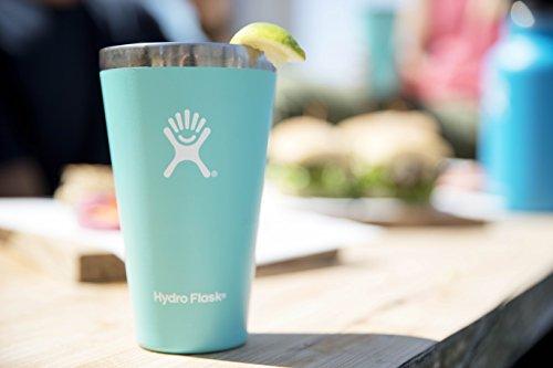 Hydro Flask 16 oz Stackable & Shatterproof Double Wall Vacuum Insulated Stainless Steel True Pint Camping Cup for Beer or Cider, Mint (No Lid Included)