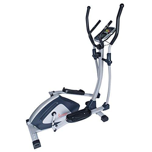 Sunny Health & Fitness Magnetic Elliptical Trainer Elliptical Machine w/  LCD Monitor and Heart Rate Monitoring - Endurance Zone - SF-E3804