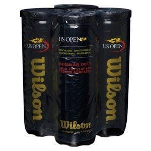 Wilson US Open Regular Duty Tennis Ball (4-Pack), Yellow