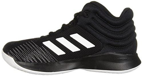 adidas Unisex Pro Spark 2018 Basketball Shoe, Black/White/Grey, 7 M US Big Kid