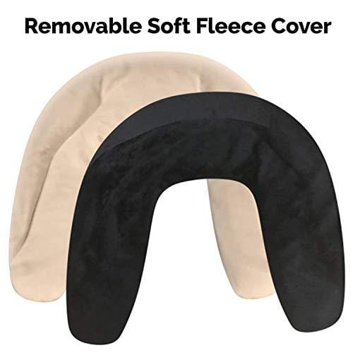 Heating Pad for Neck and Shoulders Microwavable Moist Warming Wrap Hot Compress for Natural Pain Relief Therapy w/Clay Beads by ComfortCloud