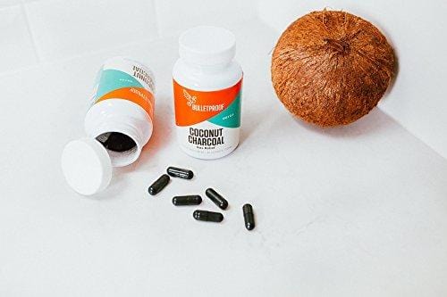 Bulletproof Coconut Charcoal, Supports Better Digestion and Gas Relief (90 Capsules)