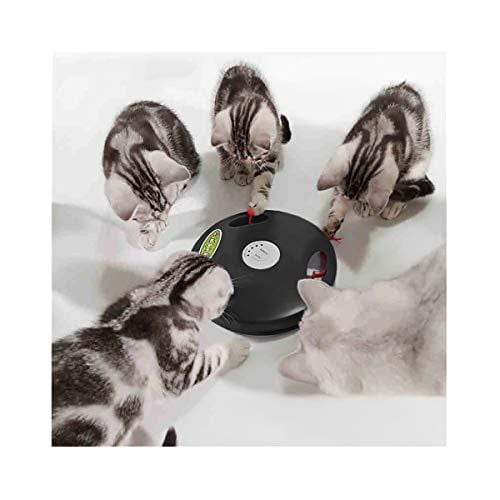 PetDroid 2019 Interactive Robotic Cat Toy,Hanging Electric Concealed Motion Cat Mouse Tail Toy,2nd Generation (Black)