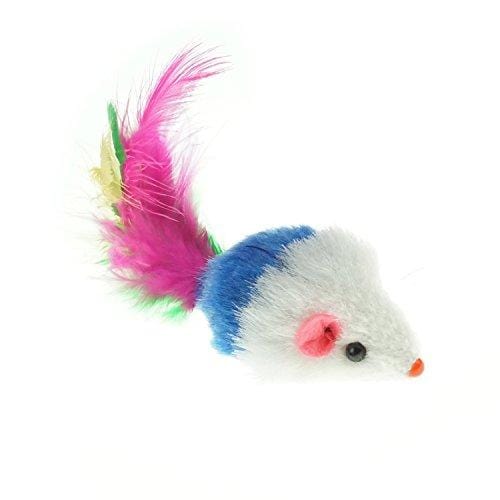 Aftermarket Furry Pet Cat Toys Mice, Cat Toy Mouse, Pet Toys for Cats, Cat Catcher for Feather Tails, 10 Counting