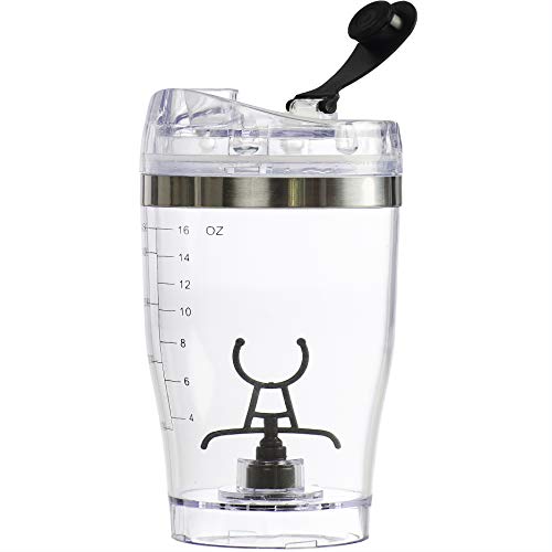 Vortex Select Portable Electric Mixer Shaker Bottle for Protein Powders, Shakes, Eggs, Pre-Workout Shakes, Post-Workout Shakes, and More with Ingredients Cup and USB (16 oz.)