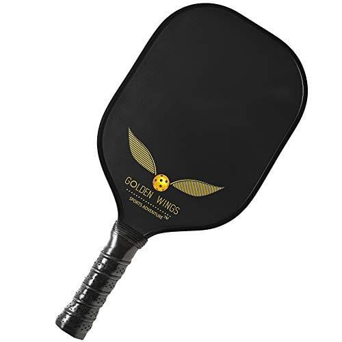 Pickleball Paddle Set Of 2 - Graphite Pickleball Racket + 4 Pickle Balls - Composite Fiberglass Pickleball Paddles Bundle Honeycomb Core Pickle Ball Racket - Best Pickleball Racquet Game Sets + Cover