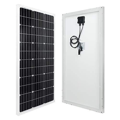 ECO-WORTHY 200 Watt (2pcs 100 Watt) Monocrystalline Solar Panel Complete Off-Grid RV Boat Kit with LCD Charge Controller + Solar Cable + Mounting Brackets