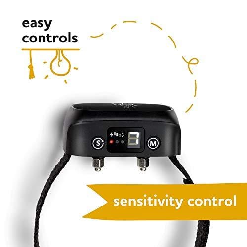 StopWoofer [Newest 2019] Humane Dog Bark Collar | Anti Barking Collar Small Dogs Medium Large Dogs | Rechargeable Anti bark Collar | No bark Collars Sound Warning Vibration Electric Stimulation