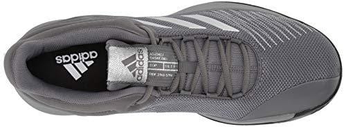 adidas Men's Pro Spark 2018 Low, Grey/Silver Metallic/Black 11 M US