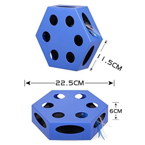 WingPet Interactive Electronic Cat Toy with Random Rotating Feather, Kitten Automatic Teaser Play Toy, Stimulate Hunting Instincts and Sense (Battery Included)