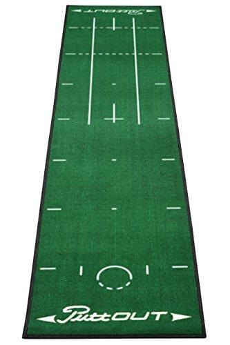 PuttOut Pro Golf Putting Mat - Perfect Your Putting (7.87-feet x 1.64-feet) (Green)