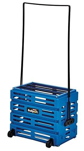 Tourna Ballport Deluxe Tennis Ball Hopper with Wheels - Holds 80 Balls