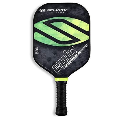 Selkirk Prime Epic Pickleball Paddle - USAPA Approved - X4 Polypropylene Core - FiberFlex Fiberglass Face (Epic, Fields of Green)