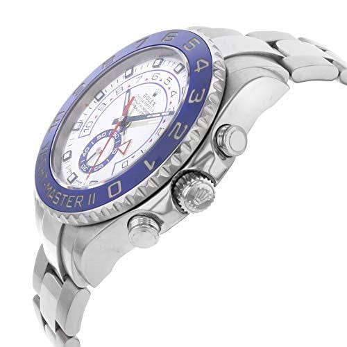 Rolex Yacht Master II White Dial Blue Bezel Stainless Steel Automatic Mens Watch 116680WAO