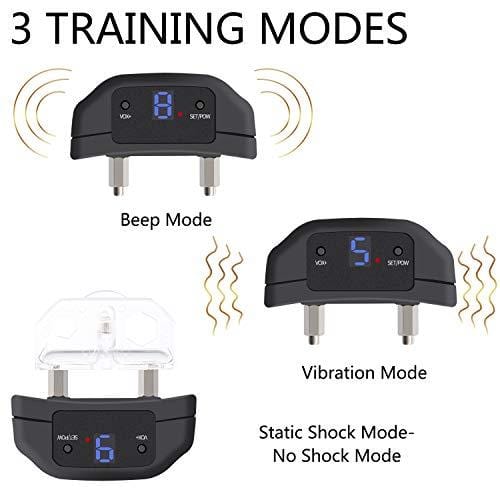 GUANGZIYI Anti Bark Collar for Small, Medium, Large Dogs - Bark Shock Collar Device to Stop,Stop Dogs Barking Fast/Vibration/Control Barking/Adjustable Collar [2019 Newest Automatic ]（Black）