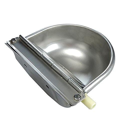 Stainless Steel Automatic Waterer Bowl Horse Cattle Goat Sheep Pig Dog Float Valve Water Trough Farm Supplies Livestocktool