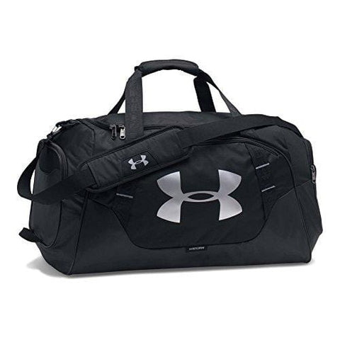Under Armour Undeniable Duffle 3.0 Gym Bag, Black (001)/Silver, Medium