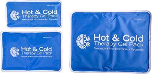 Roscoe Reusable Cold Pack and Hot Pack – Ice Pack For Knee, Shoulder, Back, Injuries - Microwave Heating Pad, 5 x 10 Inches