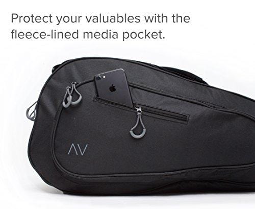 Gigavibe Premium 6R Tennis Bag in Black (Black/Gray)