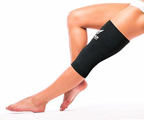 Copper Recovery Knee Sleeve/Knee Brace - #1 Premium FIT Copper Knee Compression Sleeve - 100% Guaranteed Support Wrap/Sleeve/Stabilizer for Women and Men - 1 Sleeve (Large - Single)
