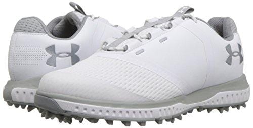 Under Armour Women's Fade RST Golf Shoe, White (102)/Overcast Gray, 7.5
