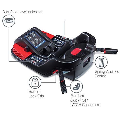 Britax B-Safe Ultra Infant Car Seat - 4 to 35 Pounds - Rear Facing - 2 Layer Impact Protection, Cool Flow Ventilated Fabric, Grey