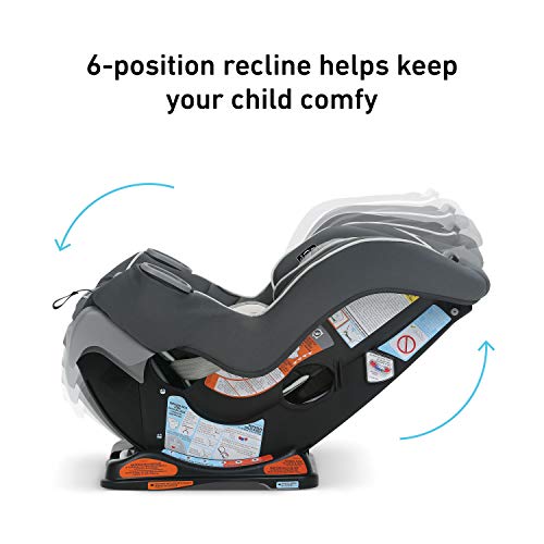 Graco Extend2Fit Convertible Car Seat | Ride Rear Facing Longer with Extend2Fit, Kenzie