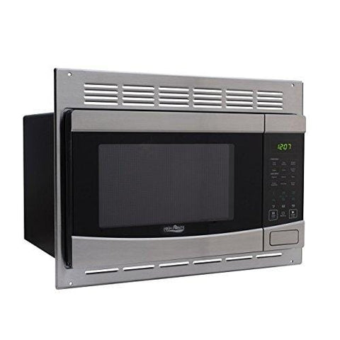 RecPro RV Stainless-Steel Microwave 1.0 cu ft. With Trim Package EM925AQR-S