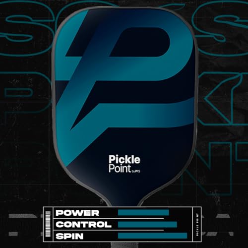 PICKLEPOINT Pickleball Paddle Eclipse | Fiberglass Surface | Paddle with 13mm Polypropylene Honeycomb Core | Large Sweet Spot | Spin and Control | Comfort Grip