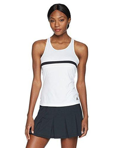 adidas Women's Tennis Club Tank Top, White, Small