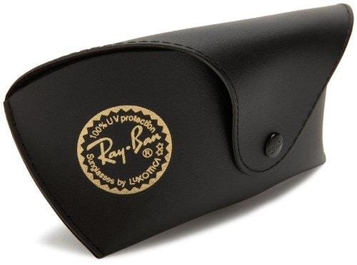 Ray-Ban Men's Rb3364 Polarized Rectangular Sunglasses, Black, 61.7 mm