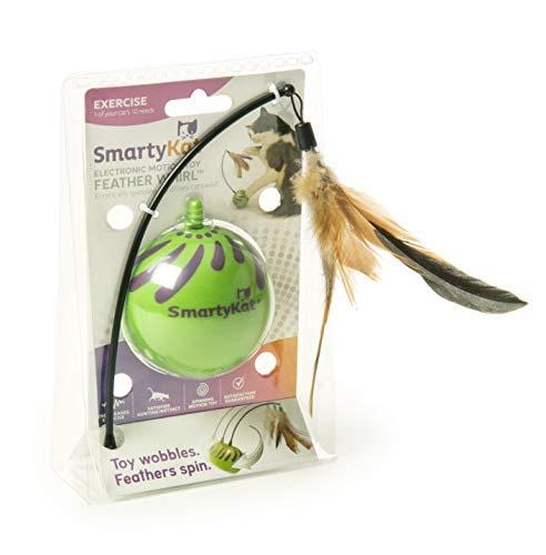 SmartyKat Feather Whirl Electronic Motion Cat Toy, As Seen On TV