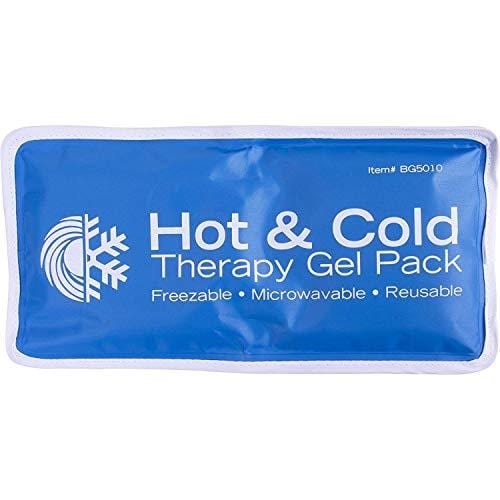 Roscoe Reusable Cold Pack and Hot Pack – Ice Pack For Knee, Shoulder, Back, Injuries - Microwave Heating Pad, 5 x 10 Inches