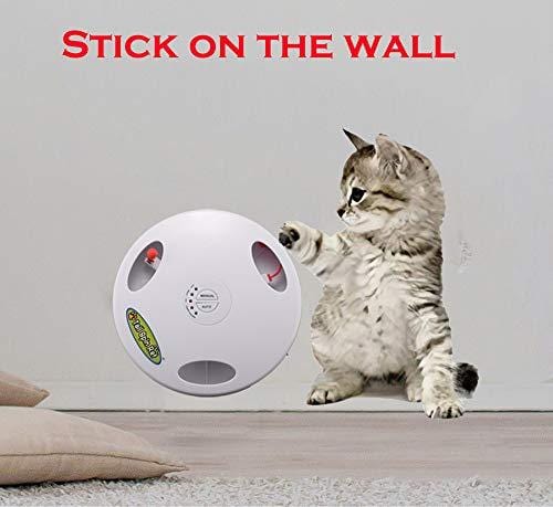 PetDroid Interactive Electronic Cat Toy, Hanging Concealed Motion Cat Mouse Tail Toy, 2ND Generation (White), Medium