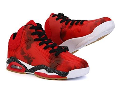 No.66 TOWN Men's Air Shock Absorption Running Tennis Shoes Sneaker Basketball Shoes Size 9.5 Red