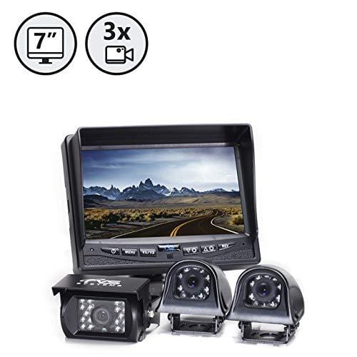 Rear View Safety Backup Camera System with Side Cameras for RV's, Trucks, Buses and Commercial Vehicles | RVS-770616N