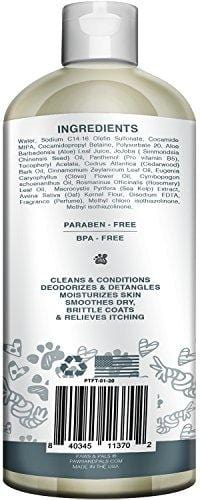 Paws & Pals Flea and Tick Shampoo-Conditioner Scrub for Dogs & Cats - Moisurizes, Deodorizes, Detangles Fur Coat (Flea & Tick), 20 FL oz