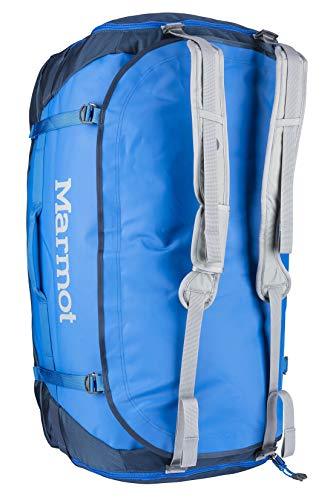 Marmot Long Hauler Duffel Bag Expedition, sac de voyage grand et robuste, sport, XL Weekender Travel Duffle, 50 cm, 125 liters, Blue (Peak Blue/Vintage Navy)