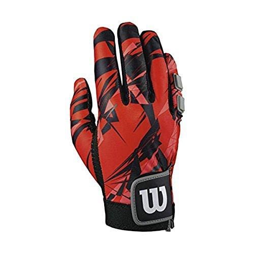 Wilson Clutch Racquetball Glove, Red/Black, Large