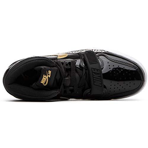 Nike AIR Jordan Legacy 312 Mens Fashion-Sneakers AV3922 (10.5, Black/Metallic Gold/White)