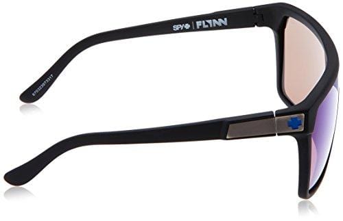 Spy Optic Flynn 670323973317 Wrap Sunglasses, 1.5 mm (Soft Matte Black/Happy Bronze/Dark Blue Spectra)