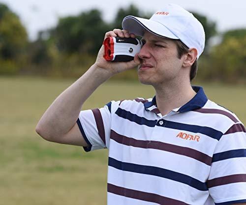 AOFAR GX-2s Slope Golf Rangefinder,600 Yards White Range Finder,Flagpole Lock, Vibration, 6X 25mm Waterproof, Carrying Case, Battery, Gift Packaging - Ultra Pickleball