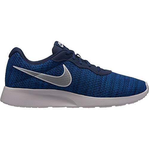 Nike Men's Tanjun Premium Running Shoes-Midnight Navy/Metallic Silver-12