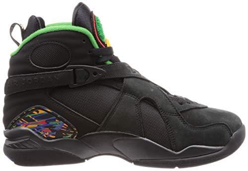 Jordan 8 Retro Men's Shoes Black/Light Concord/Aloe Verde Noir 305381-004 (9 D(M) US)