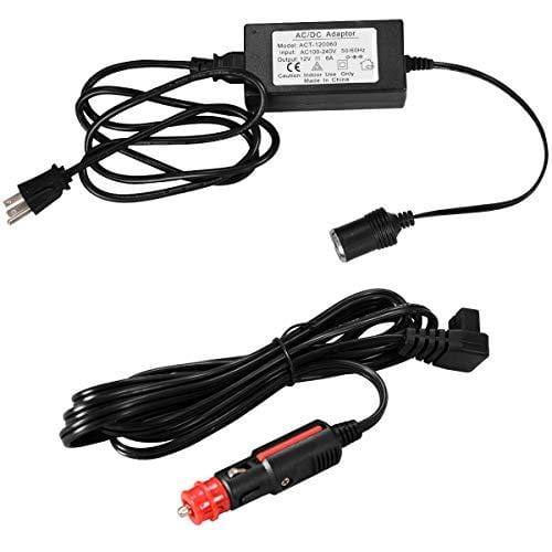 COSTWAY 54 Quart Portable Refrigerator/Freezer Compact Vehicle Car Mini Fridge Electric Cooler for Truck Party, Travel, Picnic Outdoor, Camping（-4°F to 50°F）(Black and Grey)