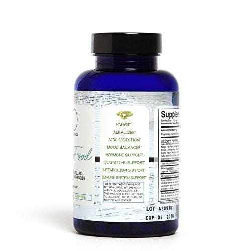 Organic Green Superfood Capsules | Promotes Energy, Focus, Alkalinity, Detox & Immune Strength | Greens Powder with Spirulina, Chlorella, Ashwaganda, Turmeric, Acai, Maca and more | 124 Vegan Capsules