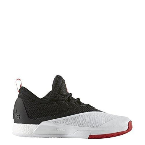 adidas Performance Men's Crazylight Boost 2.5 Low Harden PE Basketball Shoe (12, Black/Scarlet/White)