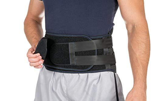 Lower Back Brace by FlexGuard Support - Lumbar Support Waist Backbrace for Back Pain Relief - Compression Belt for Men and Women - Back Braces for Sciatica, Scoliosis and Herniated Disc (XL)